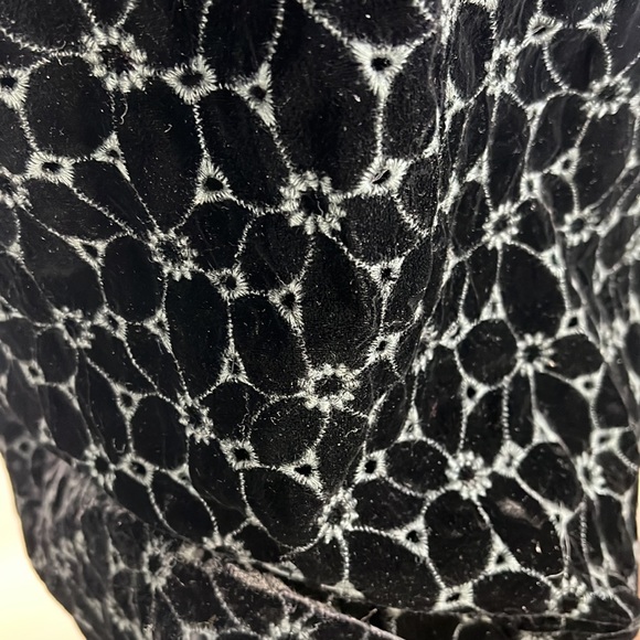 FREE PEOPLE black velvet beaded neck shift dress - Picture 14 of 16